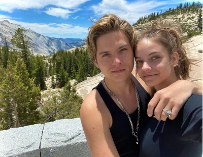 Barbara Palvin with her boyfriend Dylan Sprouse
