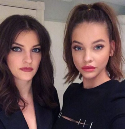 Barbara Palvin with her sister anita Palvin