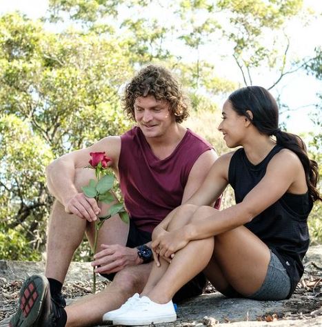 Brooke Blurton with Nick Cummins