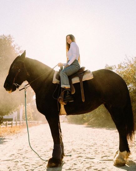 Brooklinn Khoury loves horse riding