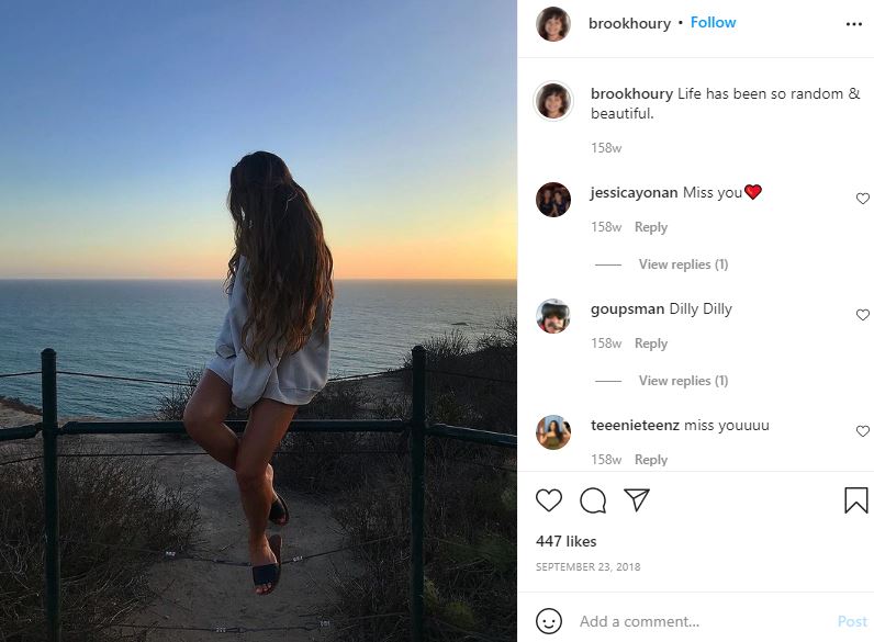 Brooklinn Khoury's first Instagram post