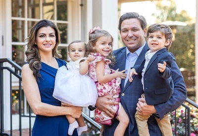 Casey Desantis with her husband Ron DeSantis and kids Madison DeSantis, Mamie DeSantis, Mason DeSantis