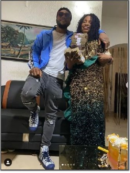 Charles Okocha with his mother