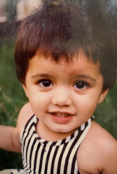 Childhood image of Ketika Sharma