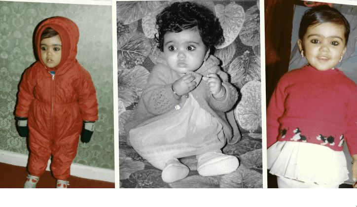 Childhood images of Jyoti Gondek
