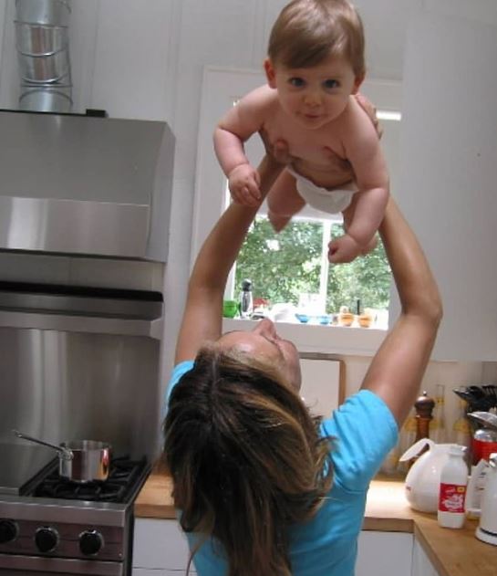 Childhood photo of James Wilkie with his mom Sarah Jessica Parker