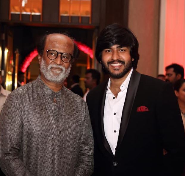 Ciby Bhuvana Chandran with Rajnikant