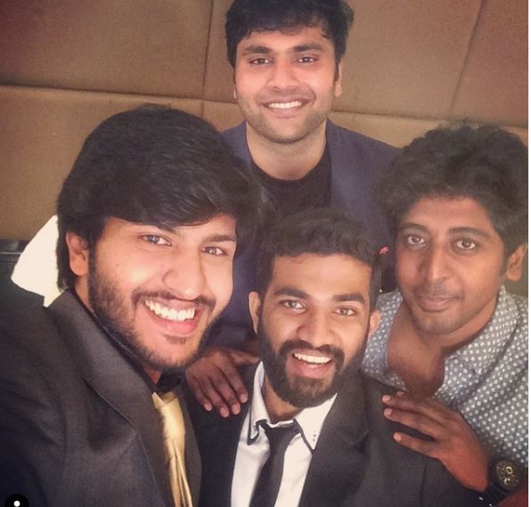 Ciby Bhuvana Chandran with his college friends