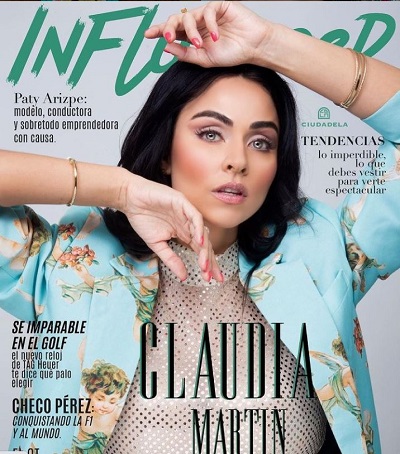 Claudia Martin was featured in the magazine named Influencer