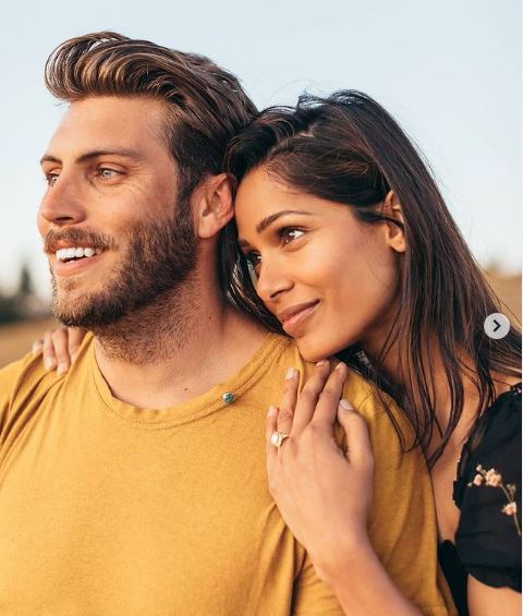 Cory Tran and his wife Freida Pinto