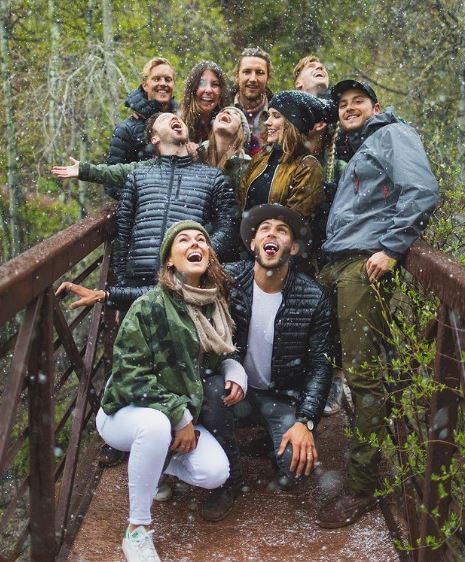 Cory Tran with his friends