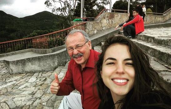 Cristina Rodlo with her dad
