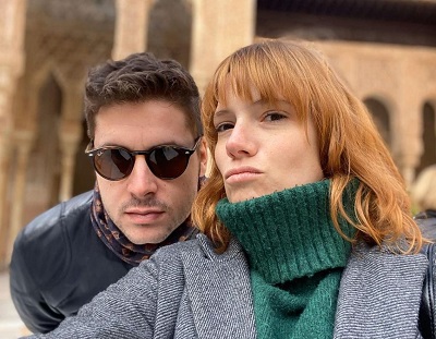 Diana Gomez with her boyfriend Roger Escapa