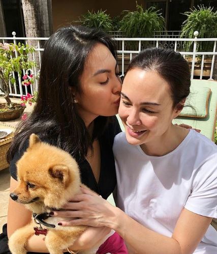 Dominique Cojuangco and her mother