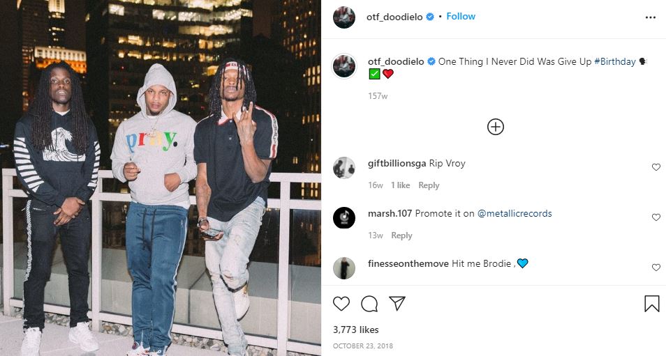 Doodie Lo's first Instagram post