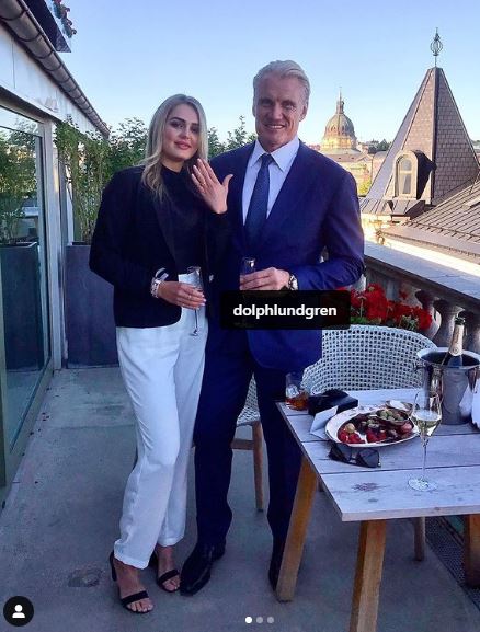 Emma Krokdal got engaged to Dolph Lundgren