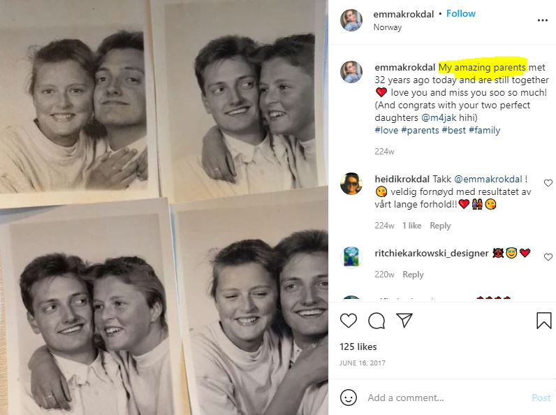 Emma Krokdal parents
