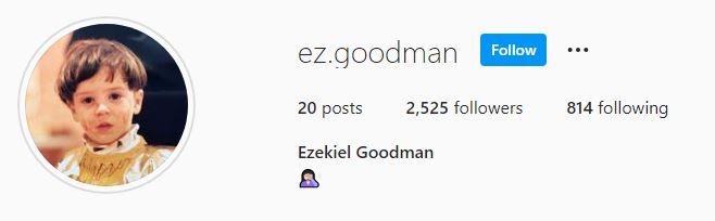 Ezekiel Goodman IG profile