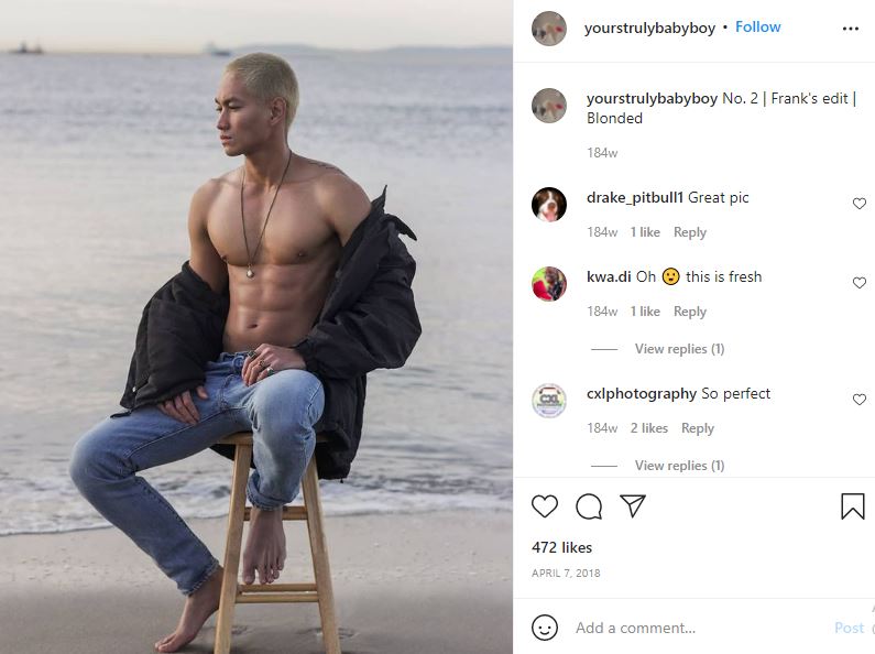 Frances Amor's first Instagram post