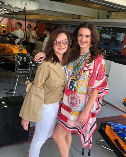 Gamble with her sister Katie Gamble