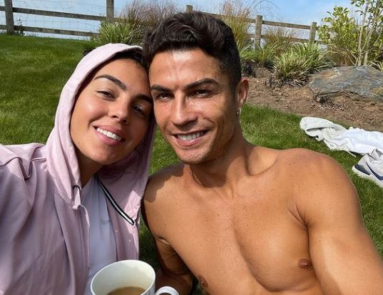Georgina Rodriguez with Cristiano Ronaldo