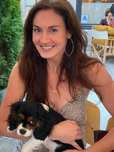 Hadley with her pet dog