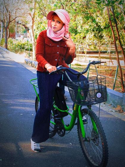 Iykki Berry loves cycling
