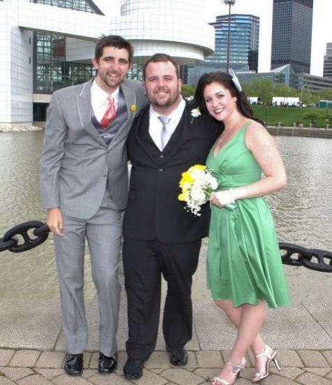 Jaclyn Moore with her brother Kevin Moore and sister Maggie Moore