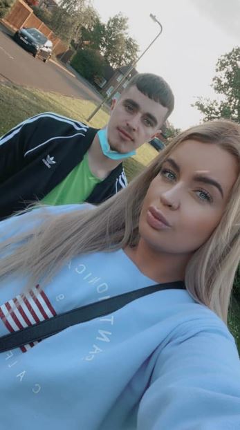 Jane Park with her brother