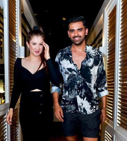 Jaya Bhardwaj and her fiance Deepak Chahar