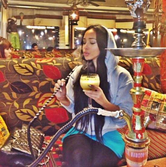 Jordan loves to smoke hookah
