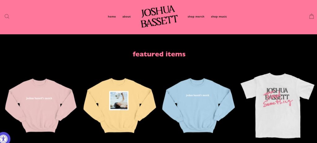 Joshua Bassett clothing store