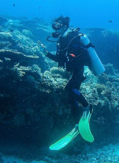 Kate Jagdon experienced scuba diving