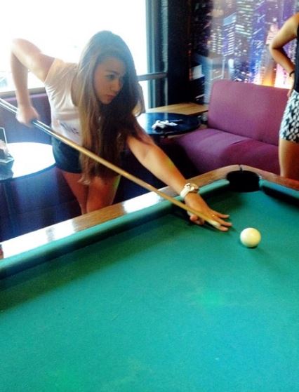 Kate Jagdon likes to play pool