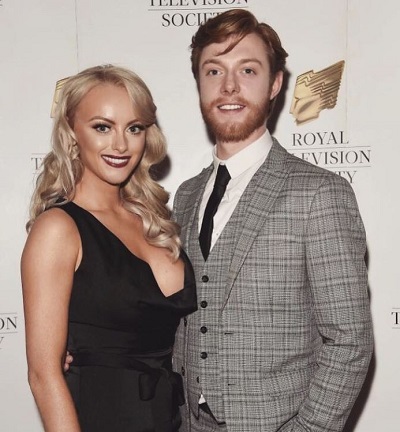 Katie McGlynn with her friend Rob Mallard