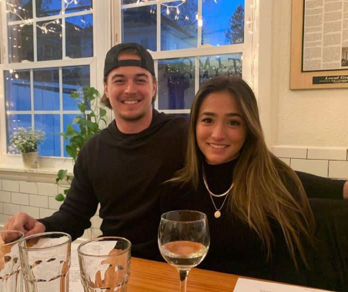 Kenny Pickett with his girlfriend Amy Paternoster