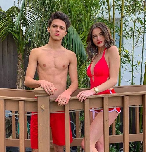 Lea Elui Ginet was photographed alongside Brent Rivera