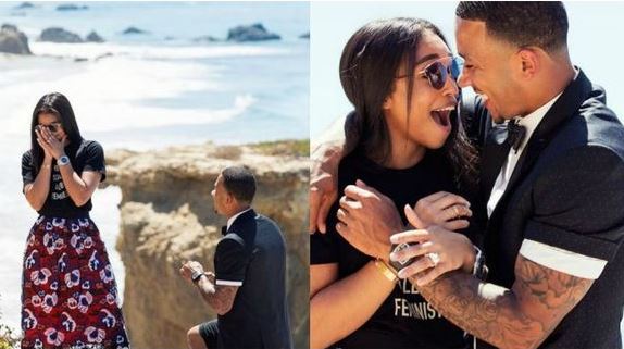 Lori Harvey got engaged to Memphis Depay