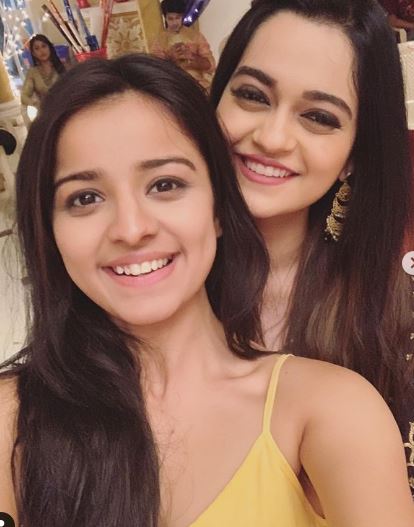 Mahima Makwana with her best friend