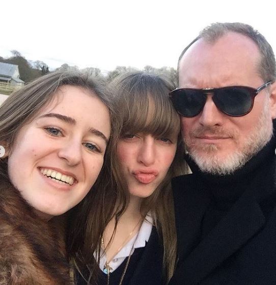 Maximillion Cooper with his daughters Lotus and Jagger Cooper