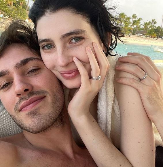 Meadow Walker with her husband