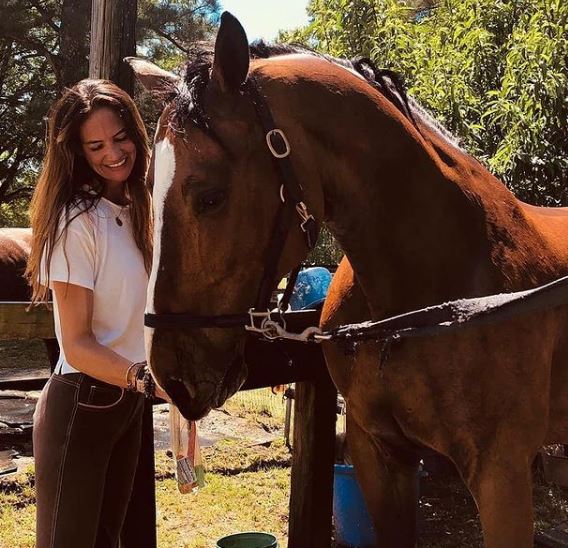 Morgan is a horse lover