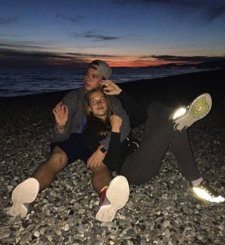 Polina with her best friend Ilia Tuzov