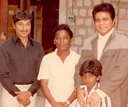 Puneeth Rajkumar with Dilip Kumar