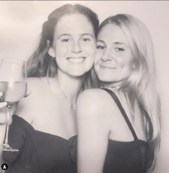 Raine Finley with her sister