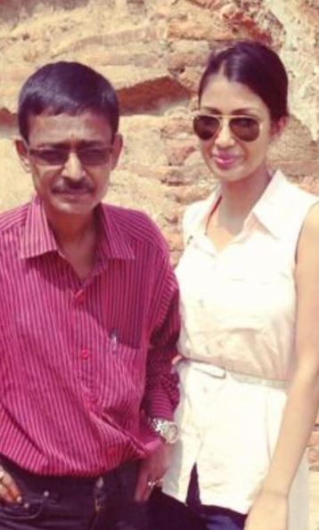 Rajkanya Baruah with her dad