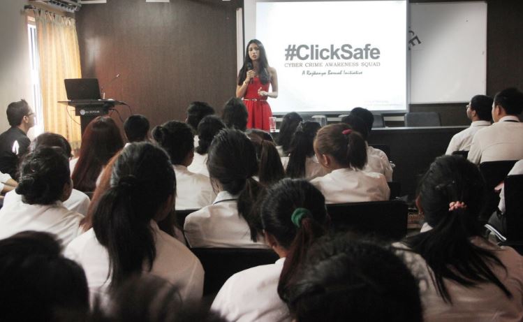 Rajkanya spreading awearness on Anti-Cybercrime