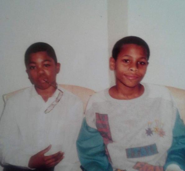 Ricarlo Flanagan with his cousin