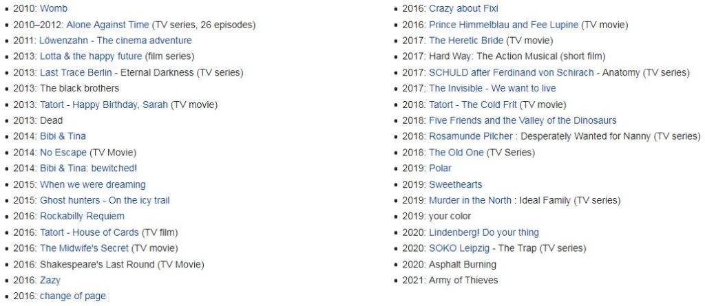 Ruby O. Fee's movies & television list