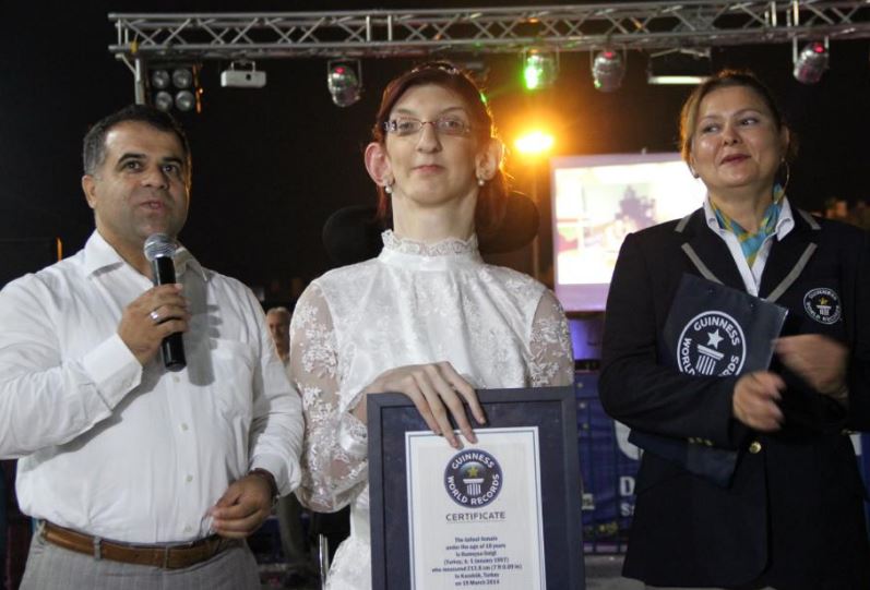 Rumeysa Gelgi grabbed the title of tallest teenager living (female) in 2014